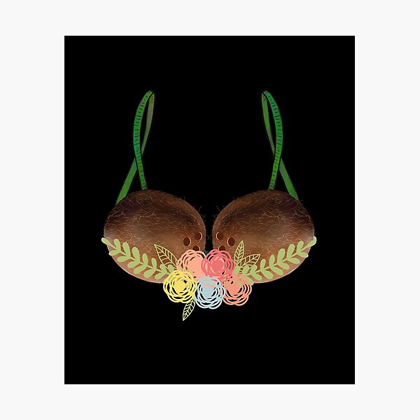 Coconut Bra Wall Art | Redbubble