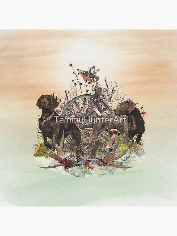 " Best Times of Day to Hunt , GSP " Poster for Sale by TammyHunterArt