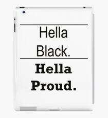 Hella Black Hella Proud iPad Case/Skin