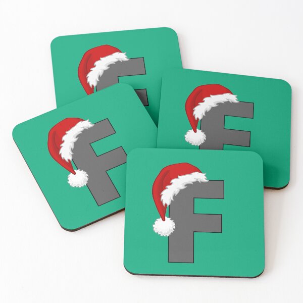 Artikelvorschau, Weihnachtsbuchstabe F mit Weihnachtsmütze entworfen und verkauft von Coffee Lifestyle.
