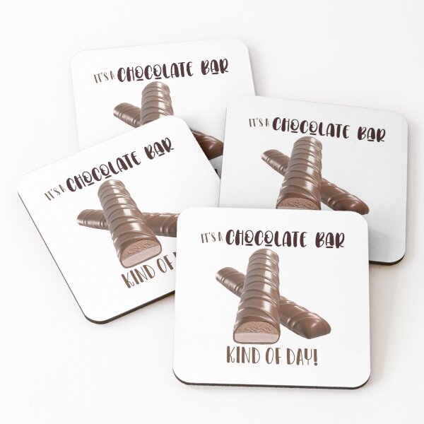 Item preview, It’s a Chocolate Bar Kind of Day! White Background designed and sold by PawsitiveMum.