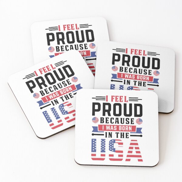 Item preview, I feel proud because i was born in the usa, america, american flag, gift, t-shirt, cup,mug designed and sold by Elshan Ilyasov.