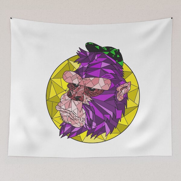 Item preview, Stained glass funky ape designed and sold by Artbychristian.