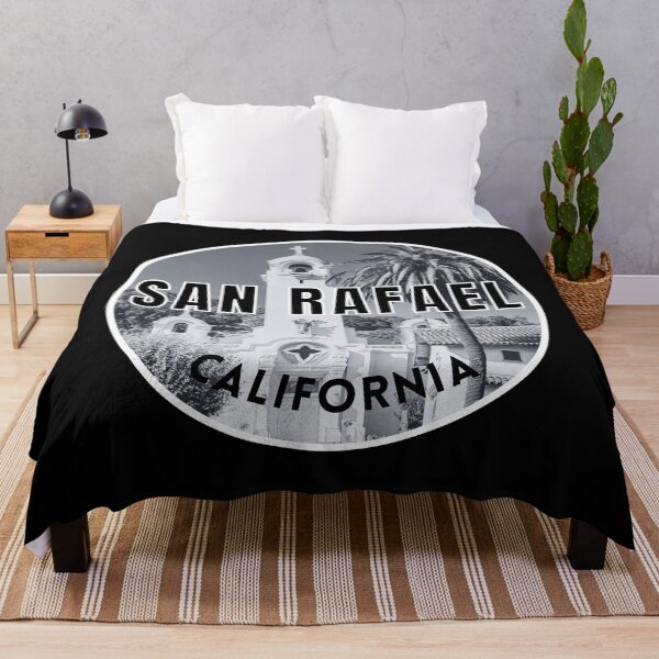 Item preview, San Rafael California | Monochrome Photography | Mission San Rafael | American Road Trip designed and sold by KonnichiwaStore.