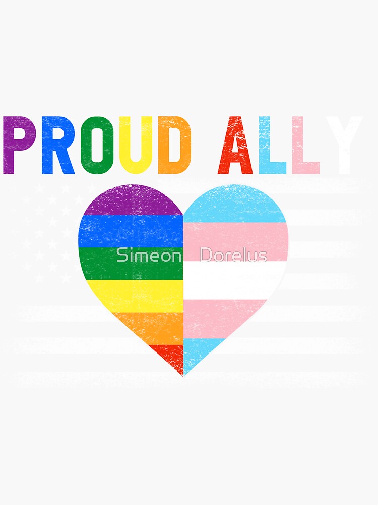Proud Ally LGBTQ Lesbian Gay Bisexual Trans Pan Queer Gift T-Shirt Proud Ally LGBTQ Lesbian Gay Bisexual Trans Pan Queer Gift T-Shirt