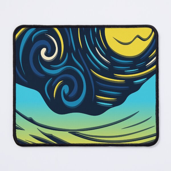 Item preview, Starry Night over the Ocean designed and sold by ArtFactoryAI.