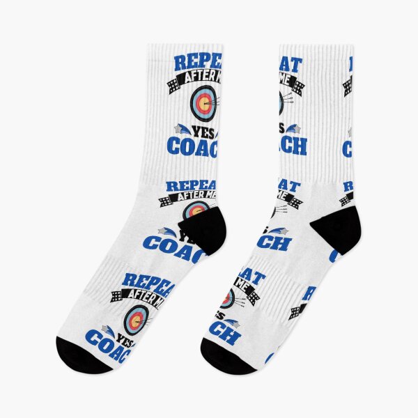 Item preview, Repeat After Me Yes Coach Archery - Blue Black - Funny Sports designed and sold by GymWearDepot.