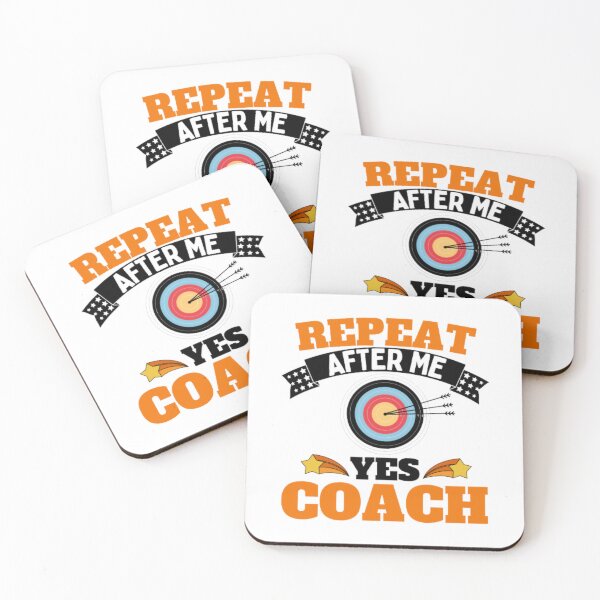 Item preview, Repeat After Me Yes Coach Archery - Orange Black - Funny Sports designed and sold by GymWearDepot.