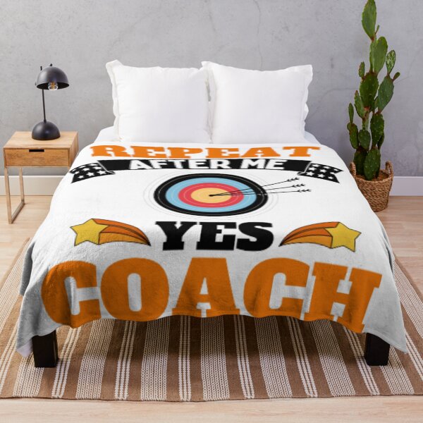 Item preview, Repeat After Me Yes Coach Archery - Orange Black - Funny Sports designed and sold by GymWearDepot.