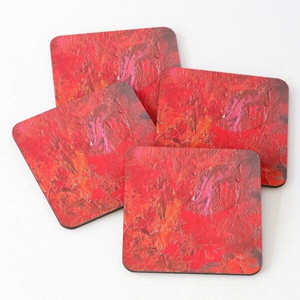 Item preview, Arte abstracto con textura roja designed and sold by FainFun.