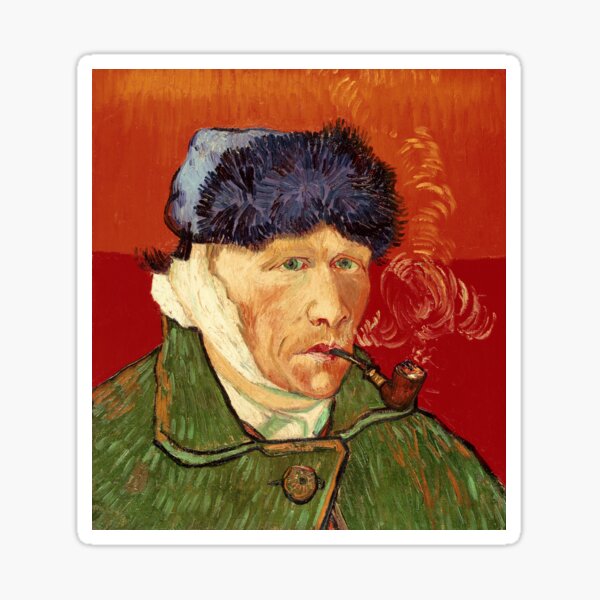 Item preview, Vincent van Gogh Self-portrait with Bandaged Ear and Pipe designed and sold by VintageArchive.