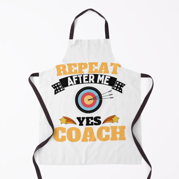 Item preview, Repeat After Me Yes Coach Archery - Yellow Black - Funny Sports designed and sold by GymWearDepot.