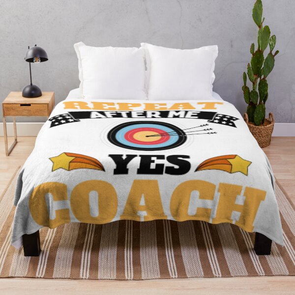 Item preview, Repeat After Me Yes Coach Archery - Yellow Black - Funny Sports designed and sold by GymWearDepot.