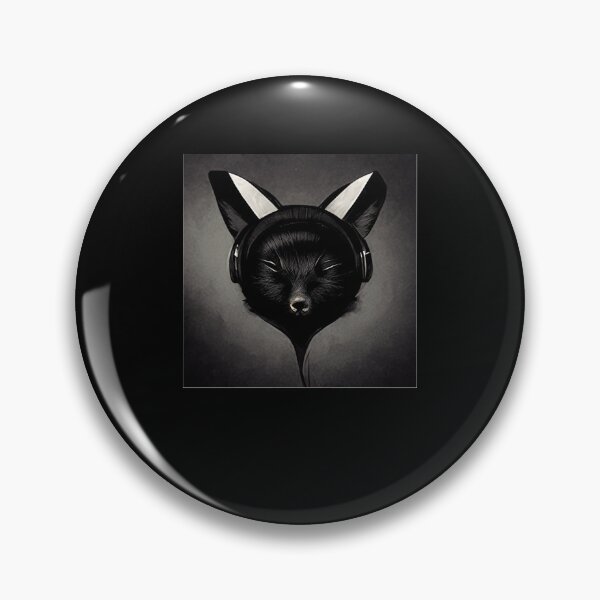 Item preview, Fox-with-headphones.-Classic designed and sold by SandraStee89.