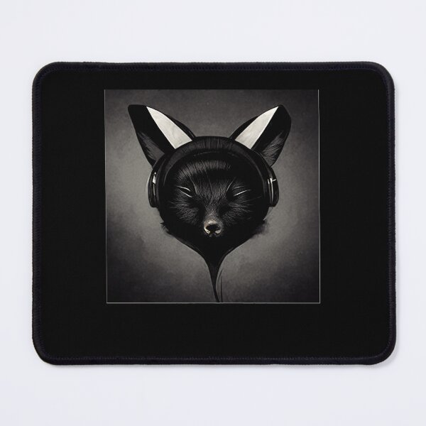 Item preview, Fox-with-headphones.-Classic designed and sold by SandraStee89.