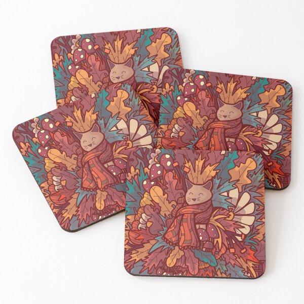 Item preview, The cosy autumn cat designed and sold by Swadeillustrations.
