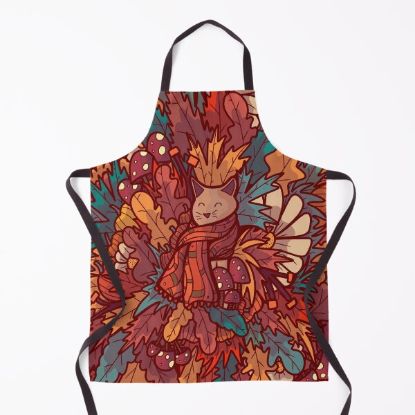 Item preview, The cosy autumn cat designed and sold by Swadeillustrations.
