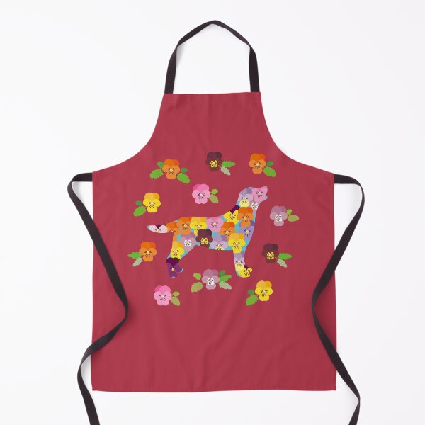 Artikelvorschau, Labrador Retriever Silhouette mit Viola Blumen entworfen und verkauft von HappyLabradors.