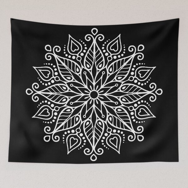 Item preview, Flower Mandala W&B designed and sold by WVortex.