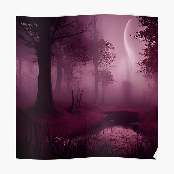 A Harvest Moon Night Poster
