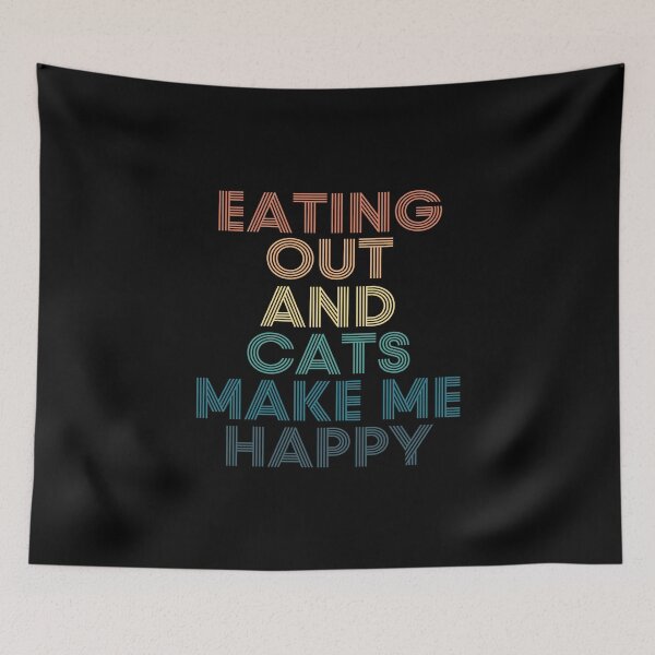 Item preview, Eating Out And Cats Make Me Happy designed and sold by kindxinn.