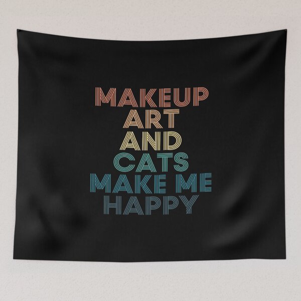 Item preview, Makeup Art And Cats Make Me Happy designed and sold by kindxinn.
