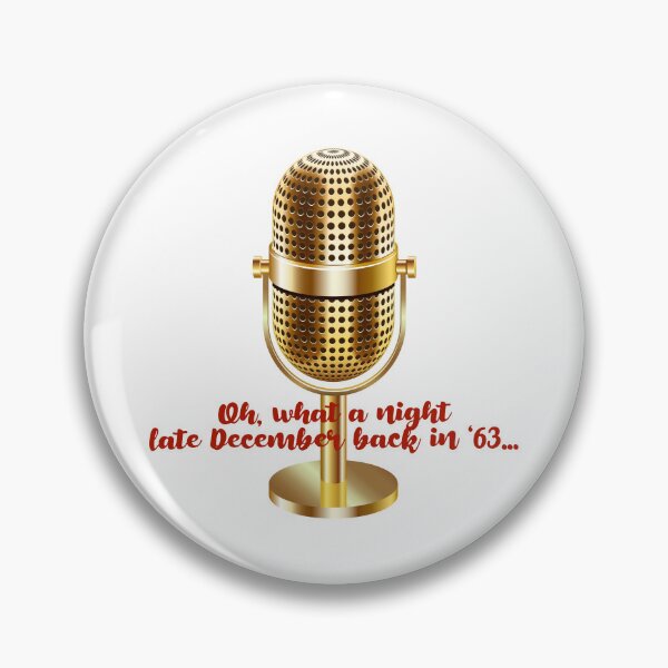 Item preview, Oh, What a Night! December ‘63 (Red on Gold Mic) designed and sold by PawsitiveMum.
