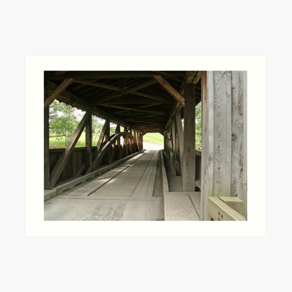 Wooden Covered Bridge Art Print