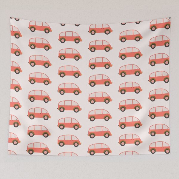 Item preview, Apricot summer van in the city designed and sold by FrancesPoff.