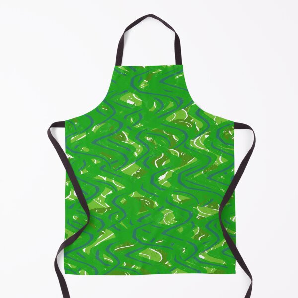 Item preview, Abstract green wavy lines designed and sold by calibrit.