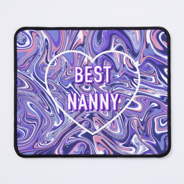 Item preview, Best Nanny On A Purple Marbled Background designed and sold by Adam Regester.