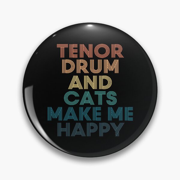 Item preview, Tenor drum And Cats Make Me Happy designed and sold by kindxinn.