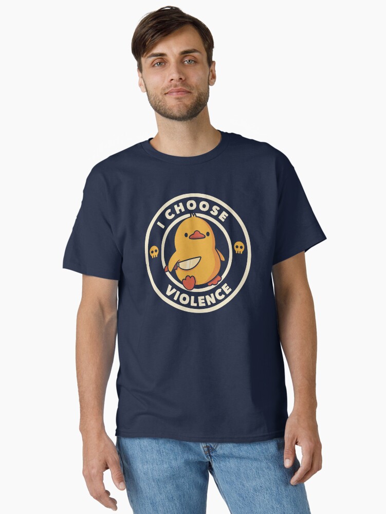 Thumbnail 1 von 7, Classic T-Shirt, Ich wähle Gewalt Lustige Ente von Tobe Fonseca designt und verkauft von tobiasfonseca.
