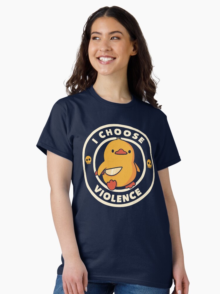 Thumbnail 2 von 7, Classic T-Shirt, Ich wähle Gewalt Lustige Ente von Tobe Fonseca designt und verkauft von tobiasfonseca.
