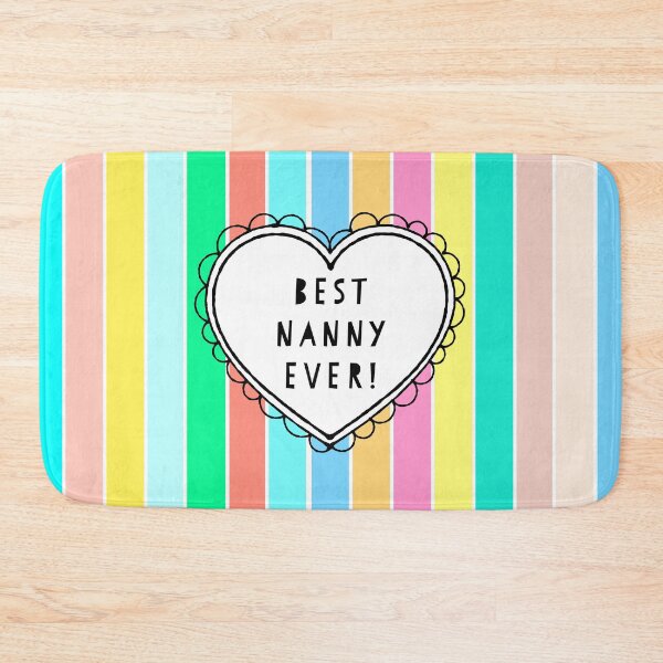 Item preview, Best Nanny Ever Heart On Stripes designed and sold by Adam Regester.