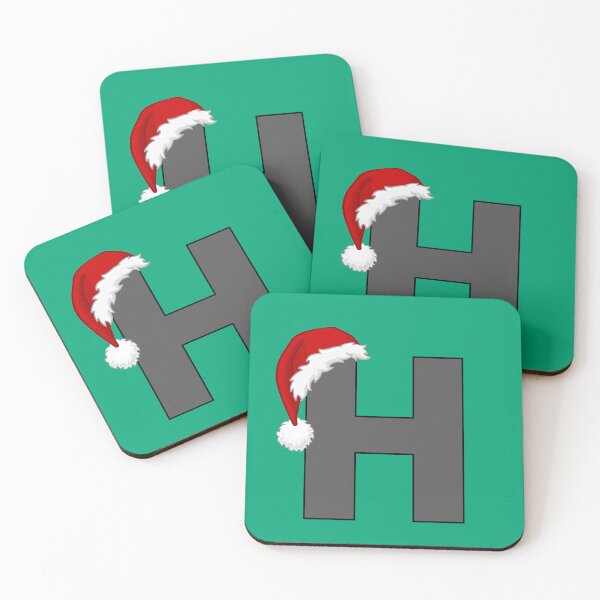 Artikelvorschau, Weihnachtsbuchstabe H mit Weihnachtsmütze entworfen und verkauft von Coffee Lifestyle.