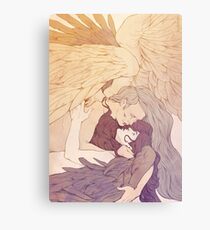 Lucifer and Michael Metal Print