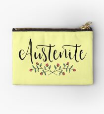Jane Austen Floral Austenite Zipper Pouch