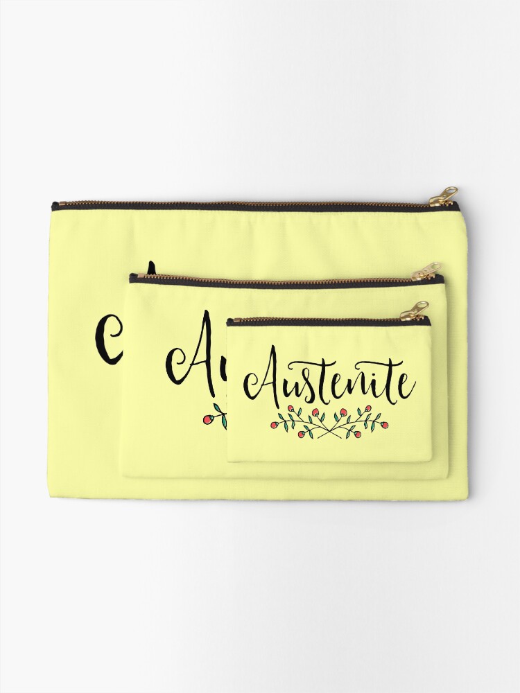 Alternate view of Jane Austen Floral Austenite Zipper Pouch