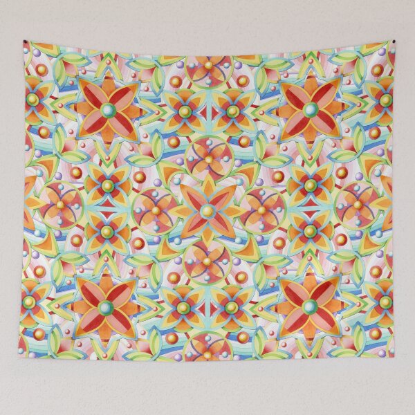Item preview, Suzani Auspicious Waves designed and sold by PatriciaSheaDesigns.