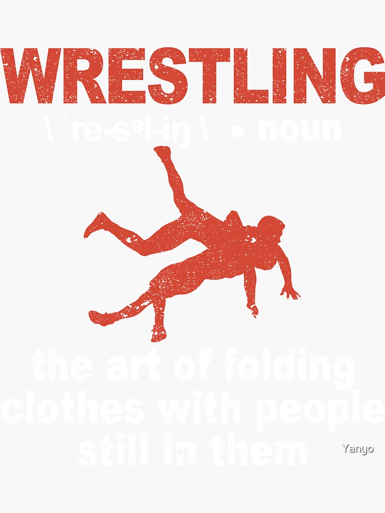 "Wrestling definition wrestler coach student" Sticker for Sale by Yanyo