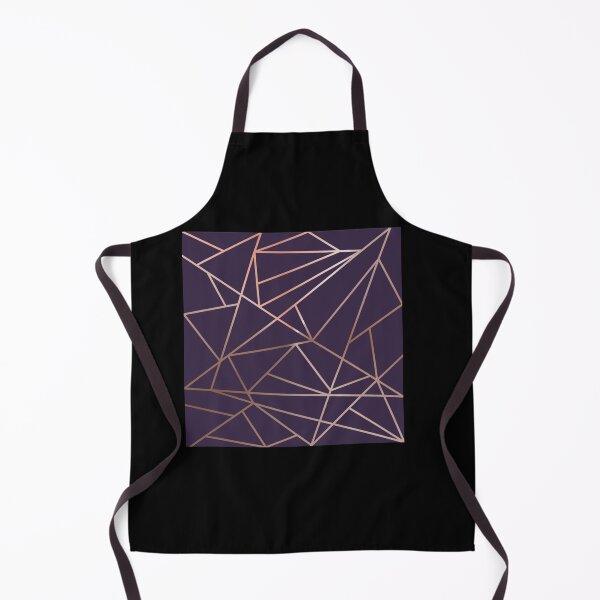 Item preview, Deep Purple and Metallic Rose Gold Geometric Design Sticker designed and sold by AlmaHolland8.