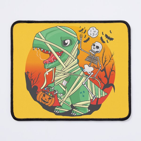 Item preview, Skeleton riding mummy dinosaur t rex halloween funny pumpkin, halloween activities, trick rawr treat, dinosaur halloween designed and sold by SGS-.