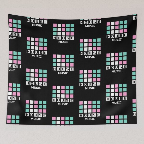 Item preview, HOUSE MUSIC  - grid  designed and sold by Discothreadz.