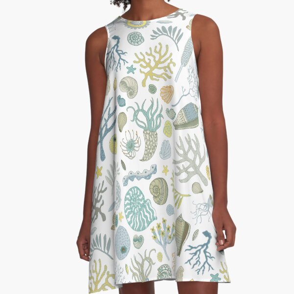 Natural Forms - nautical pattern by Cecca Designs A-Line Dress