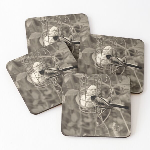 Item preview, bird feeding sepia designed and sold by Francespoppy.