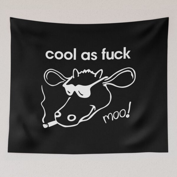 Item preview, as cool as moo, cool as fuck moo! designed and sold by LILYANNAGARDNER.