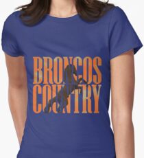 Broncos Country Miles Orange Women's Fitted T-Shirt