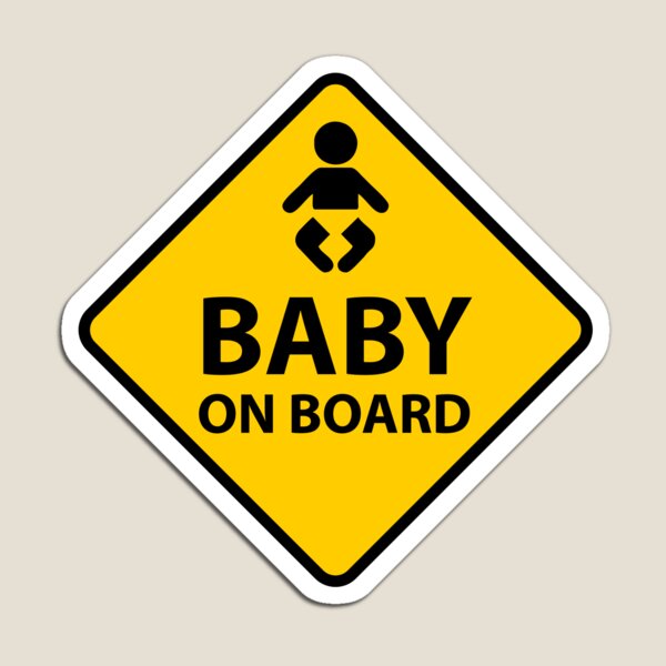 Crown Prince Rayan On Board Personalised Baby Boy Car Sign