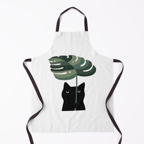 Item preview, Cat holding leaves art print designed and sold by DandelionDe.